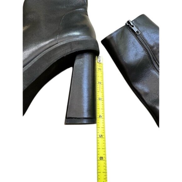 10th Floor Milano Leather Blocked-Heeled Platform - Picture 10 of 14